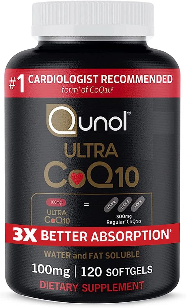 CoQ10 100mg Softgels, Qunol Ultra CoQ10 100mg