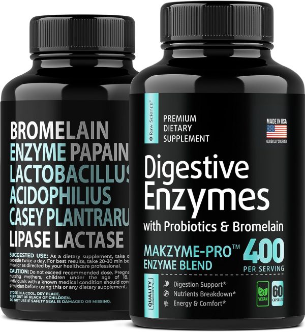 Digestive Enzymes with Probiotics & Bromelain