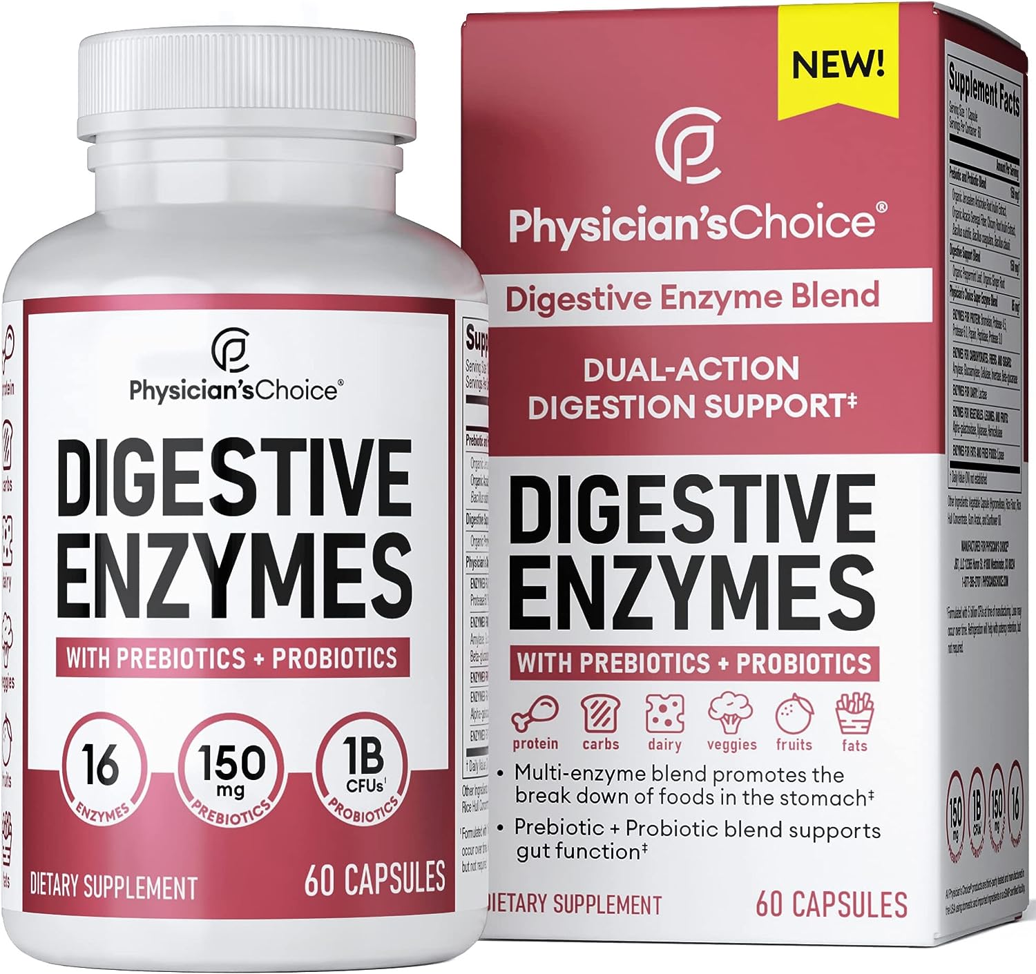 Physician’s CHOICE Digestive Enzymes Multi Enzymes Wellbeingit